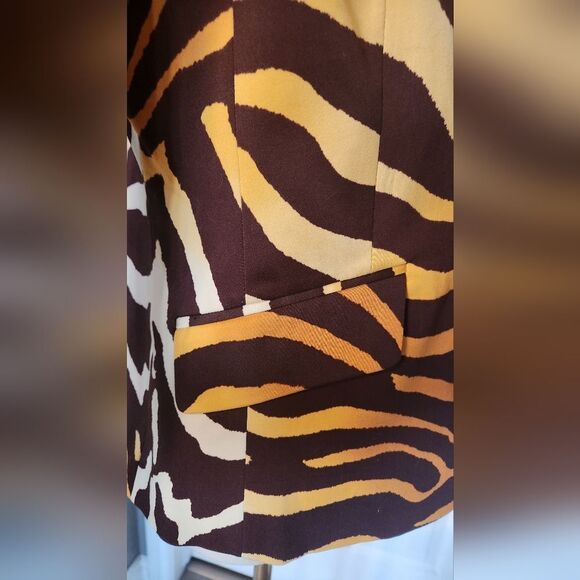 NWTโJones New York Signature Animal Print Blazer - Size 6 - Picture 6 of 12